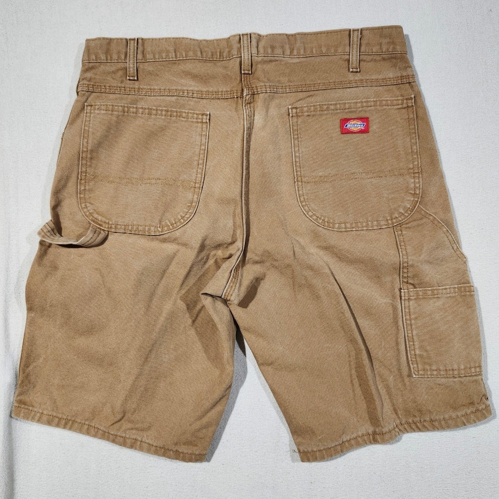 Dickies Mens Relaxed Fit Carpenter Shorts 36 Brown Duck Canvas DX201RBD Utility